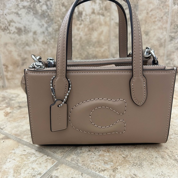 Coach Handbags - Coach mini Nina ct804 Tan Leather Handbag crossbody nwot